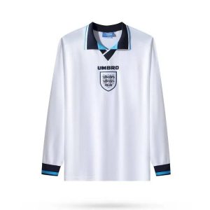 Retro Inglaterra 1996 Camiseta 1ª Equipación · Manga Larga