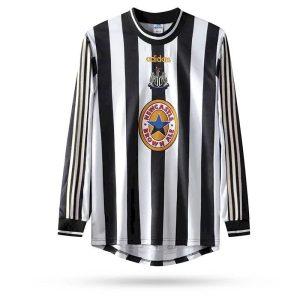 Retro Newcastle United 1997/99 Camiseta 1ª Equipación · Manga Larga