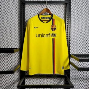 Retro Barcelona 2008/09 Camiseta 2ª Equipación · Manga Larga