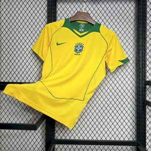 Retro Brasil 2004 Camiseta 1ª Equipación