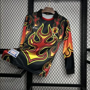 Retro Japón 1998 Camiseta Portero Rojo Flame