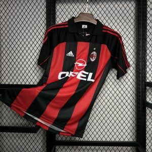 Retro AC Milan 2000/02 Camiseta 1ª Equipación