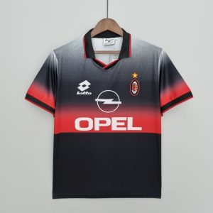 Retro AC Milan 1995/96 Entrenamiento Suit Black Camiseta