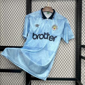 Retro Manchester City 1989/91 Camiseta 1ª Equipación