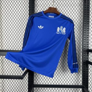 Retro Manchester United 2024/25 Joint Edition Blue Camiseta · Manga Larga