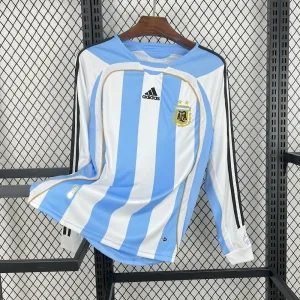 Retro Argentina 2006 Camiseta 1ª Equipación · Manga Larga