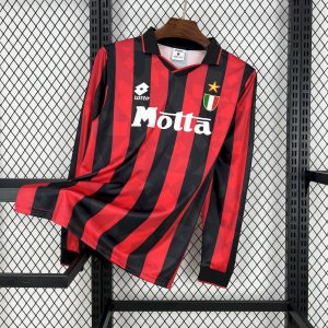 Retro AC Milan 1993/94 Camiseta 1ª Equipación · Manga Larga