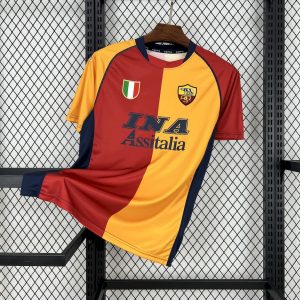 Retro AS Roma 2001/02 Camiseta 1ª Equipación