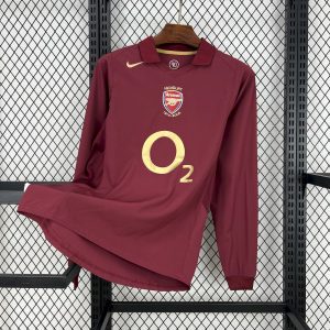 Retro Arsenal 2005/06 Camiseta 1ª Equipación · Manga Larga