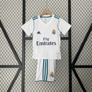 Retro Real Madrid 2017/18 1ª Equipación Conjunto Niños