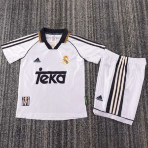 Retro Real Madrid 1998/00 1ª Equipación Conjunto Niños