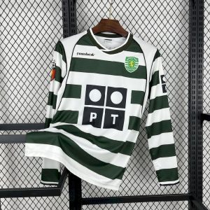Retro Sporting CP 2001/03 Camiseta 1ª Equipación · Manga Larga