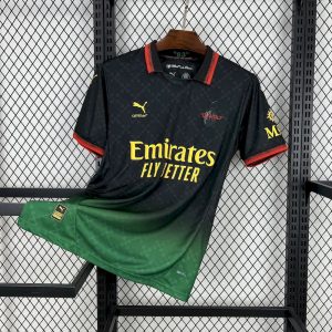 AC Milan 2025/26 Camiseta · Edición Conjunta Negra