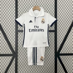 Retro Real Madrid 2016/17 1ª Equipación Conjunto Niños