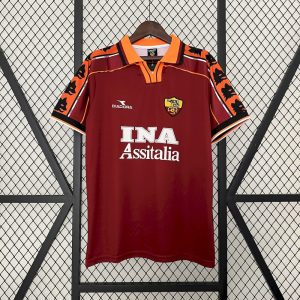 Retro AS Roma 1998/99 Camiseta 1ª Equipación