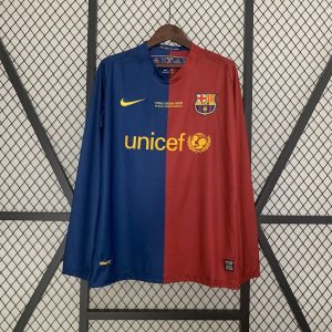 Retro Barcelona 2008/09 Camiseta 1ª Equipación · Manga Larga