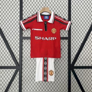 Retro Manchester United 1998/99 1ª Equipación Conjunto Niños