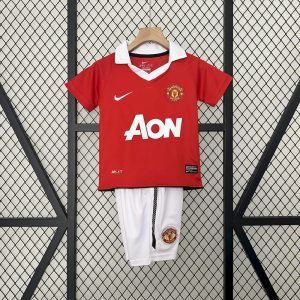 Retro Manchester United 2010/11 1ª Equipación Conjunto Niños