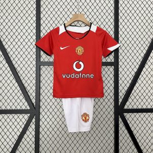 Retro Manchester United 2004/06 1ª Equipación Conjunto Niños