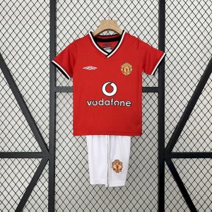 Retro Manchester United 2000/02 1ª Equipación Conjunto Niños