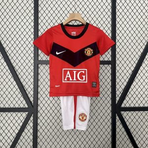 Retro Manchester United 2009/10 1ª Equipación Conjunto Niños