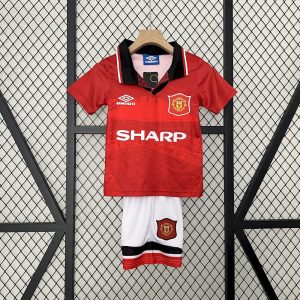 Retro Manchester United 1994/96 1ª Equipación Conjunto Niños