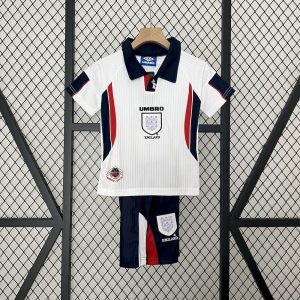 Retro Inglaterra 1998 1ª Equipación Conjunto Niños