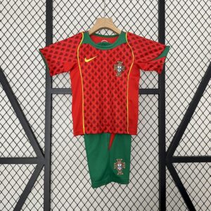 Retro Portugal 2004 1ª Equipación Conjunto Niños
