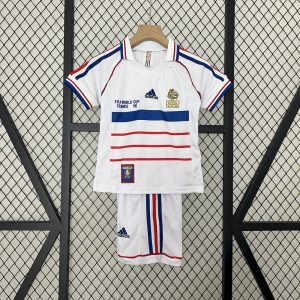 Retro Francia 1998 2ª Equipación Conjunto Niños