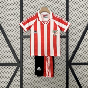 Retro Athletic Bilbao 1995/97 1ª Equipación Conjunto Niños