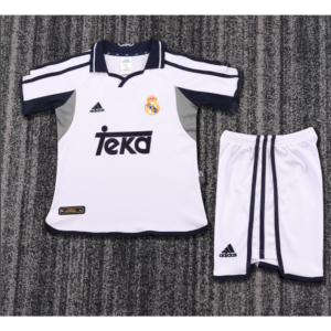 Retro Real Madrid 2000/01 1ª Equipación Conjunto Niños