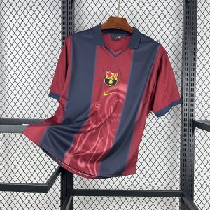 Barcelona Hot Sale 2000/01 Camiseta 1ª Equipación Retro Skeleton