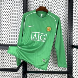Retro Manchester United 2007/08 Camiseta Portero · Manga Larga