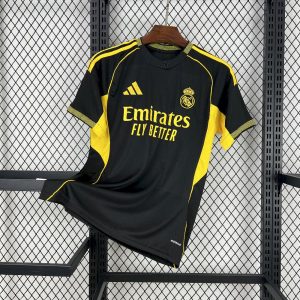Real Madrid 2025/26 Black and yellow Camiseta