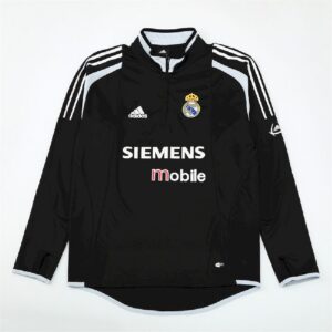 Real Madrid 2004/05 1/4 Zip Sudadera Retro Style