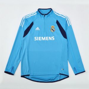 Real Madrid 2005/06 1/4 Zip Sudadera Retro Style
