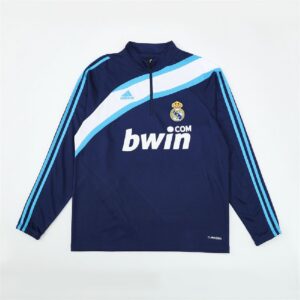 Real Madrid 2009/10 1/4 Zip Sudadera Retro Style