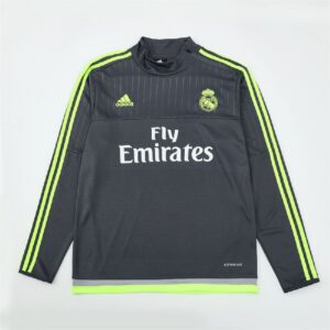 Real Madrid 2015/16 1/4 Zip Sudadera Retro Style