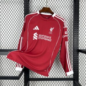 Liverpool 2025/26 Camiseta 1ª Equipación · Manga Larga