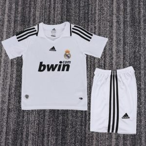 Retro Real Madrid 2008/09 1ª Equipación Conjunto Niños