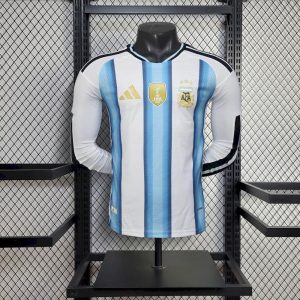 Argentina 2026 Mundial 1ª Equipación · Manga Larga Camiseta · Versión Jugador