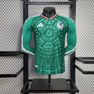 México 2026 Mundial 1ª Equipación · Manga Larga Camiseta · Versión Jugador
