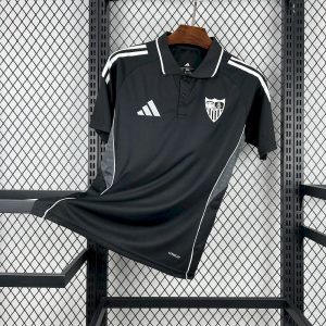 Sevilla FC 2025/26 Black Travel Polo Camiseta
