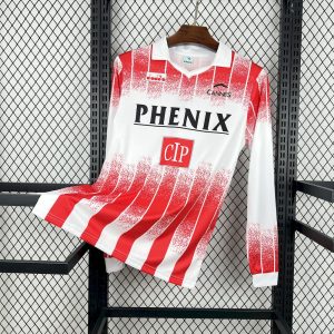 Retro AS Cannes 1991/92 Camiseta 1ª Equipación · Manga Larga