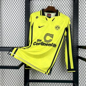 Retro Borussia Dortmund 1996/97 Camiseta 1ª Equipación · Manga Larga