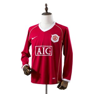 Retro Manchester United 2006/07 Camiseta 1ª Equipación · Manga Larga