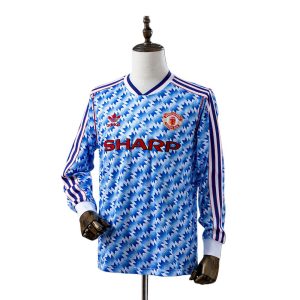 Retro Manchester United 1990/92 Camiseta 2ª Equipación · Manga Larga