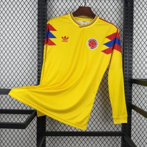 Retro Colombia 1990 Camiseta 1ª Equipación · Manga Larga