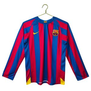 Retro Barcelona 2005/06 Camiseta 1ª Equipación · Manga Larga