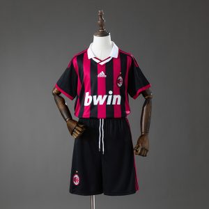 Retro AC Milan 2009/10 1ª Equipación Conjunto Niños